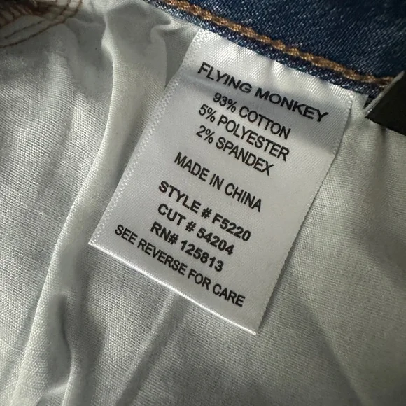 Flying Monkey Blue Cargo Jeans size 31 - Picture 6 of 7